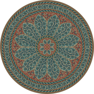 Vintage Vinyl Rug - Estate Tracery - Palace Arcade
