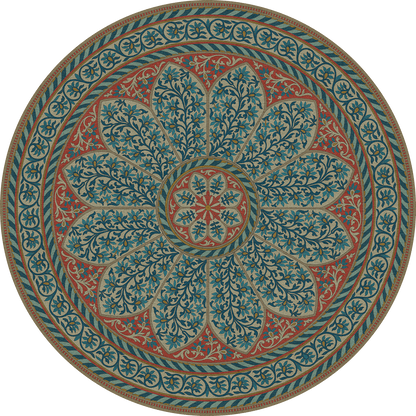 Vintage Vinyl Rug - Estate Tracery - Palace Arcade