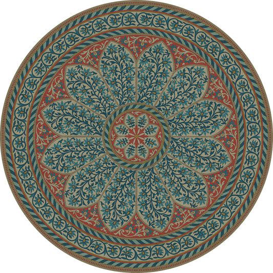 Vintage Vinyl Rug - Estate Tracery - Palace Arcade