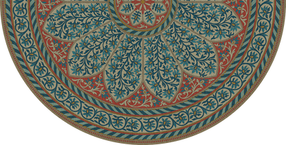 Vintage Vinyl Rug - Estate Tracery