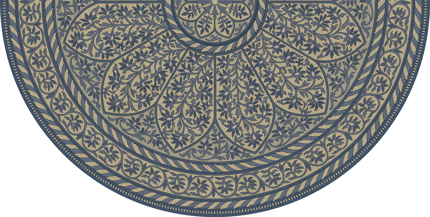Vintage Vinyl Rug - Estate Tracery