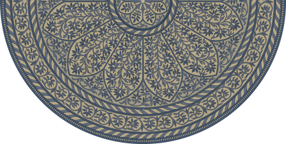 Vintage Vinyl Rug - Estate Tracery