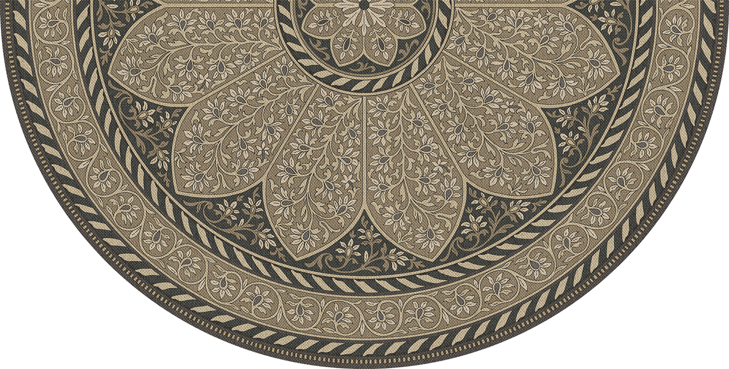 Vintage Vinyl Rug - Estate Tracery