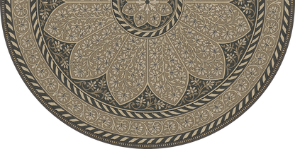 Vintage Vinyl Rug - Estate Tracery