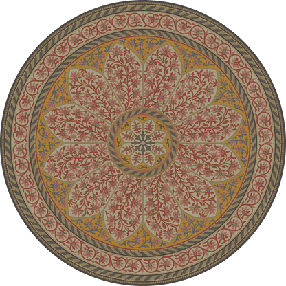 Vintage Vinyl Rug - Estate Tracery