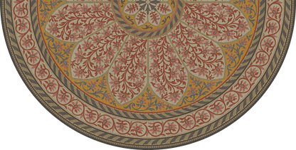 Vintage Vinyl Rug - Estate Tracery