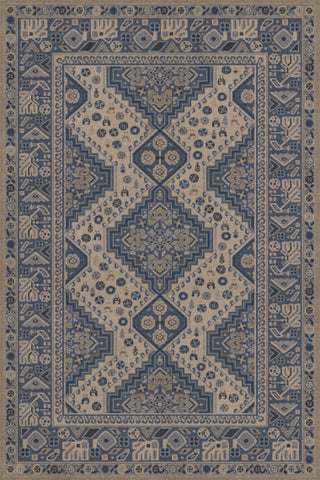 Vintage Vinyl Rug - Grand Estate - Marvel of Elegance