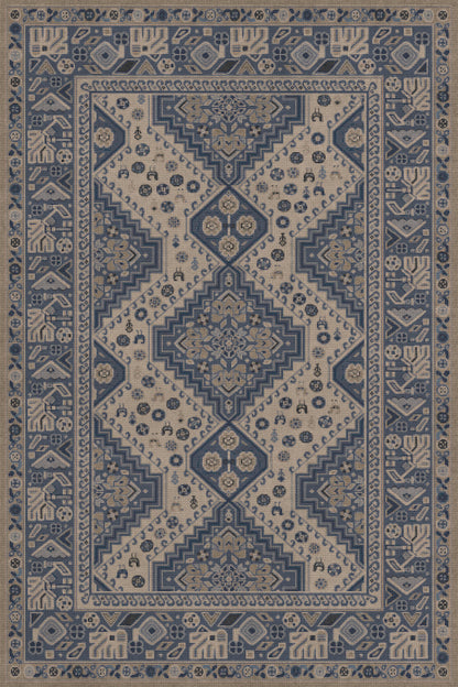 Vintage Vinyl Rug - Grand Estate - Marvel of Elegance