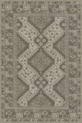 Vintage Vinyl Rug - Grand Estate - Splendid Sculptor