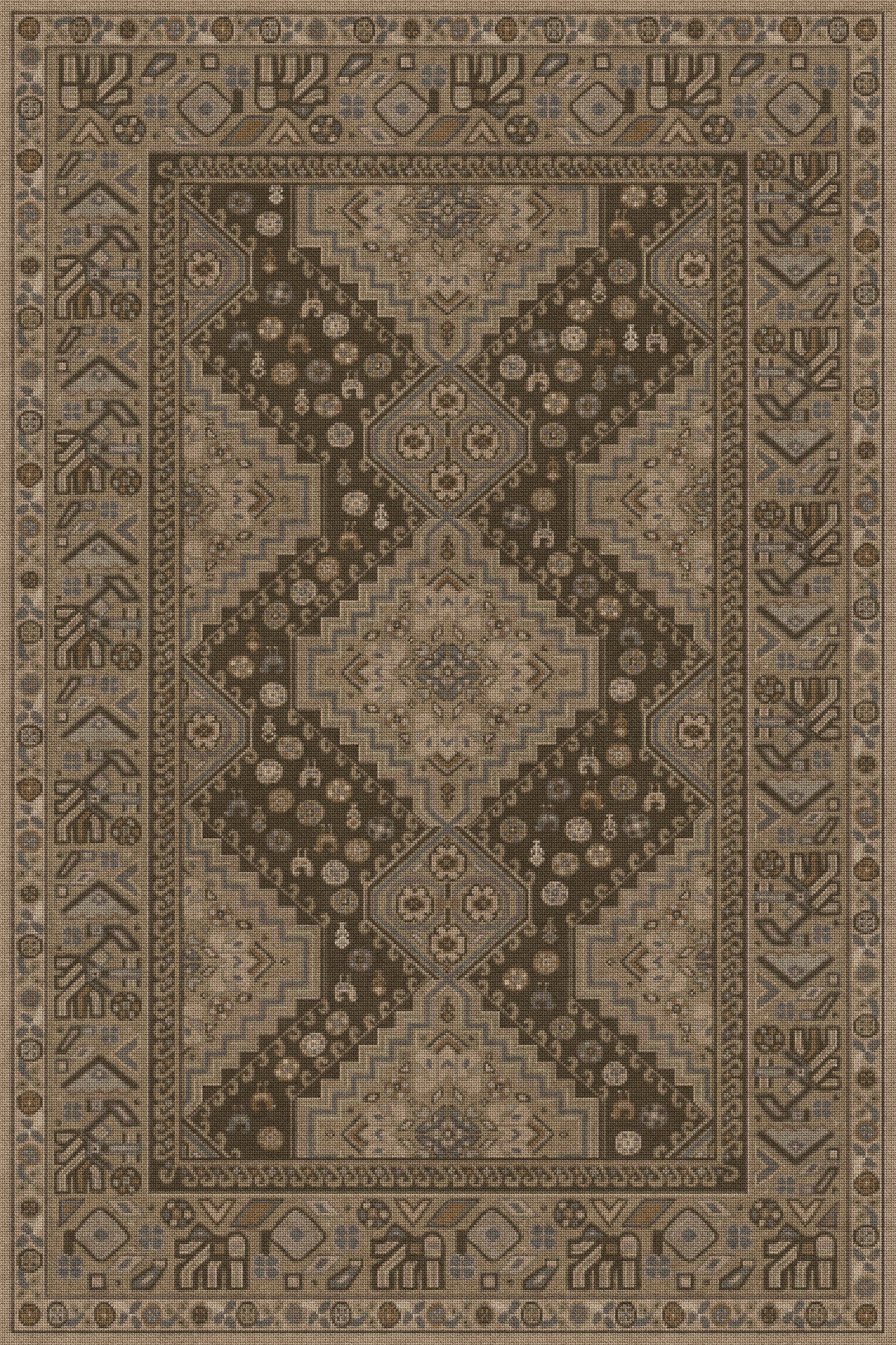 Vintage Vinyl Rug - Grand Estate - The Chariot