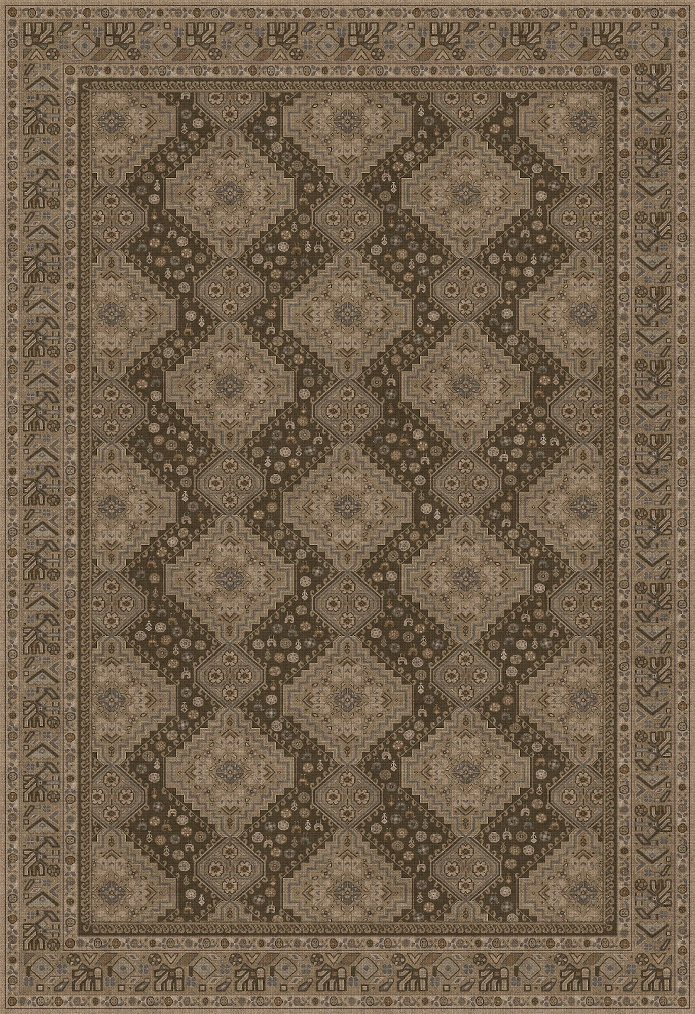 Vintage Vinyl Rug - Grand Estate - The Chariot