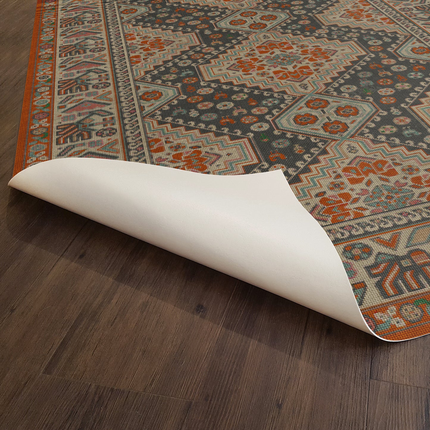 Vintage Vinyl Rug - Grand Estate - The Chateau