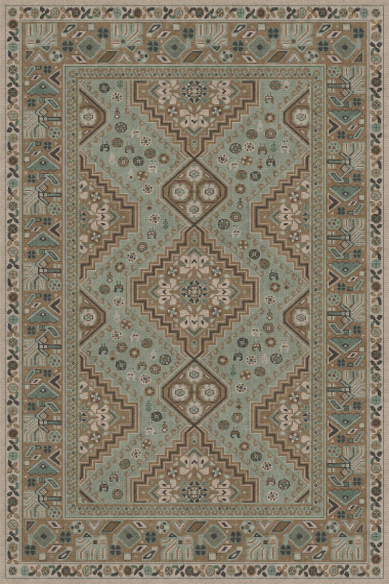 Vintage Vinyl Rug - Grand Estate - The Observatory