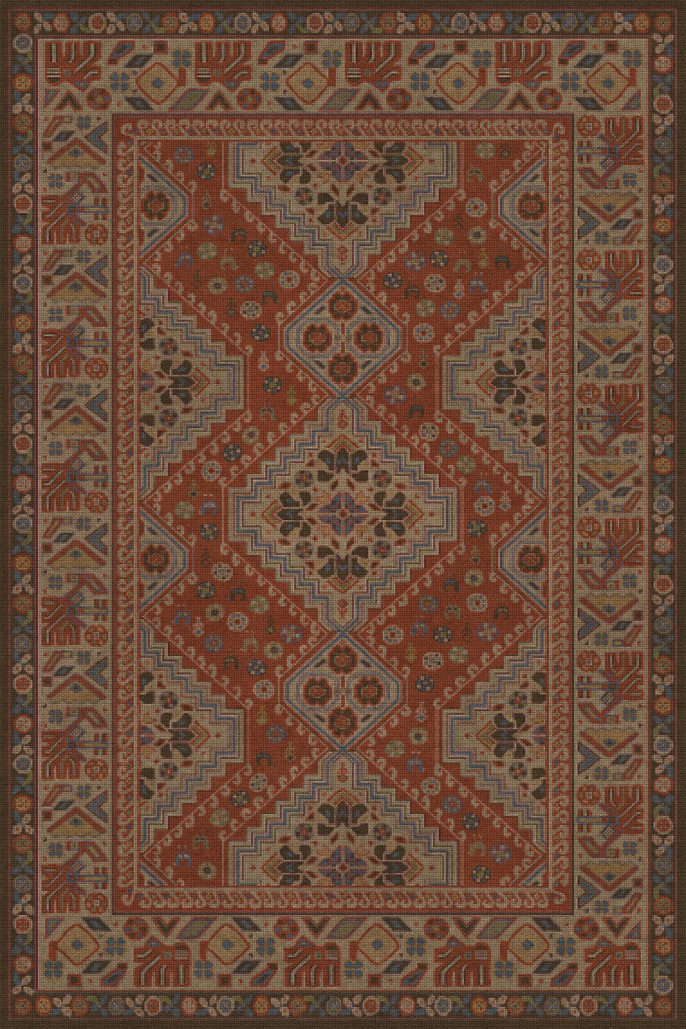 Vintage Vinyl Rug - Grand Estate - The Wine Cellar