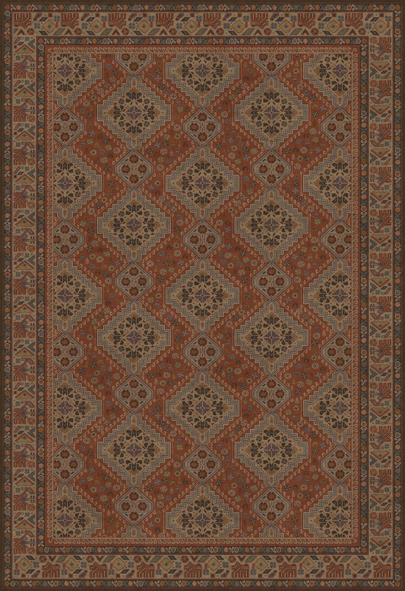Vintage Vinyl Rug - Grand Estate - The Wine Cellar