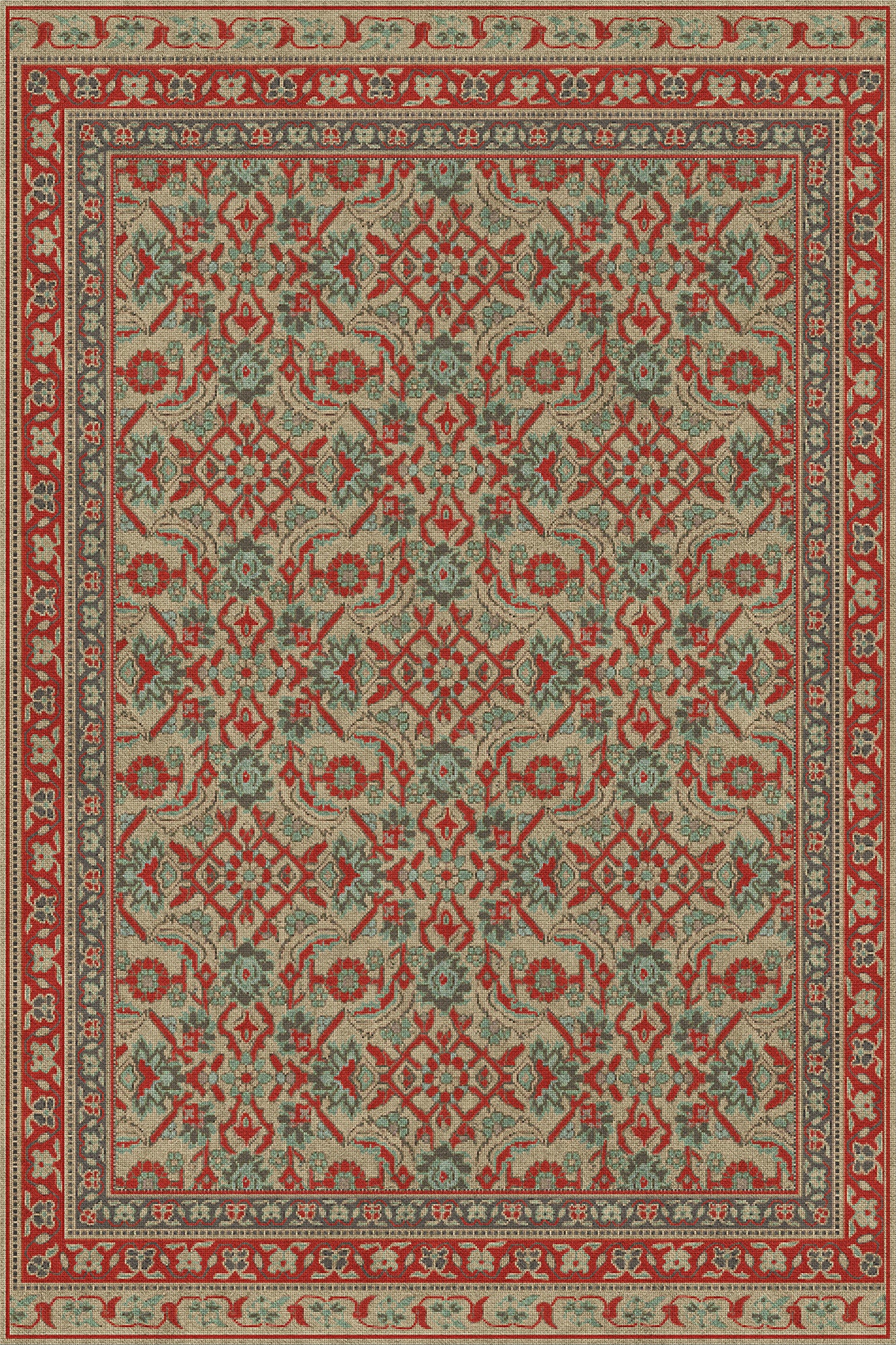 Vintage Vinyl Rug - Maison Tapis - Vezelay