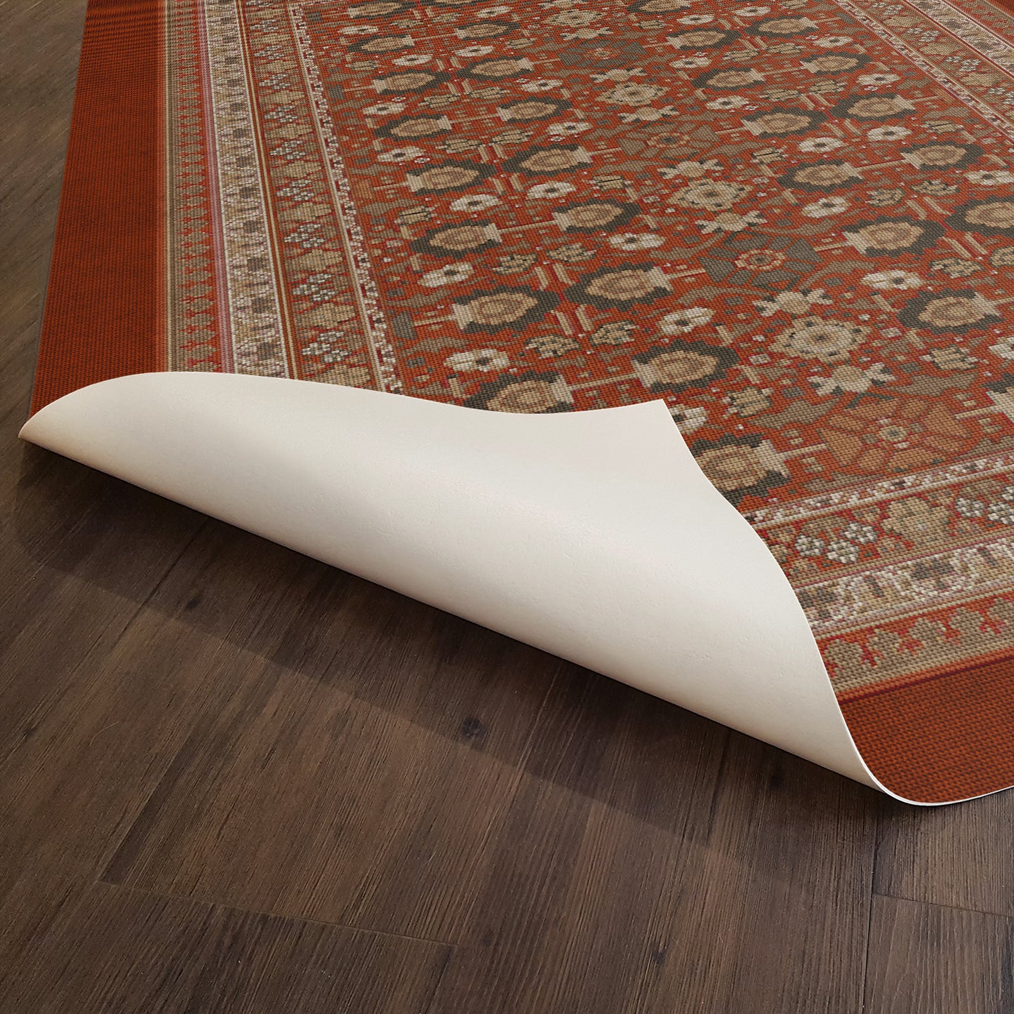 Vintage Vinyl Rug - Promenade - A Global Journey
