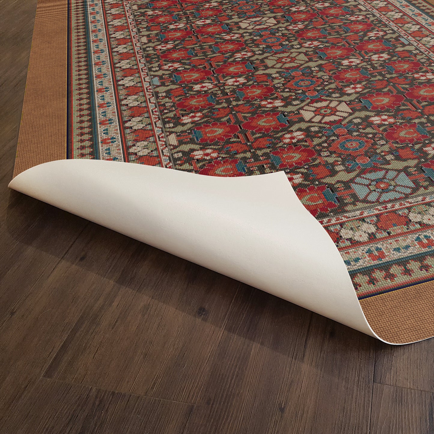 Vintage Vinyl Rug - Promenade - Heirloom Nectar
