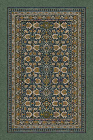 Vintage Vinyl Rug - Promenade - Striking Flora