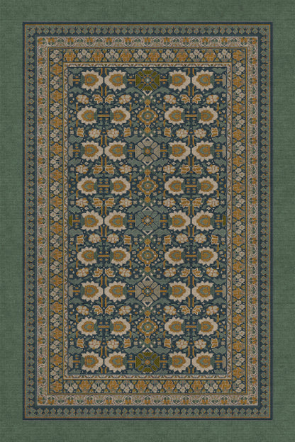 Vintage Vinyl Rug - Promenade - Striking Flora