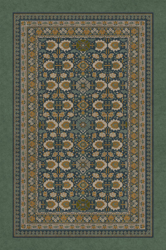 Vintage Vinyl Rug - Promenade - Striking Flora