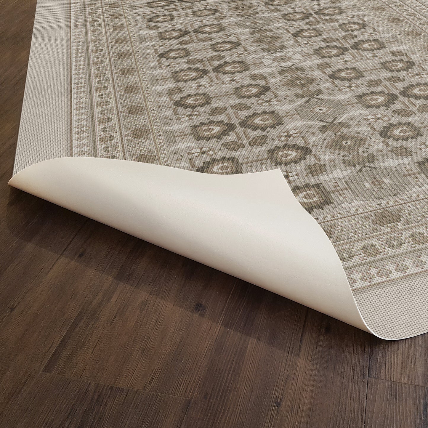 Vintage Vinyl Rug - Promenade - Winter Garden
