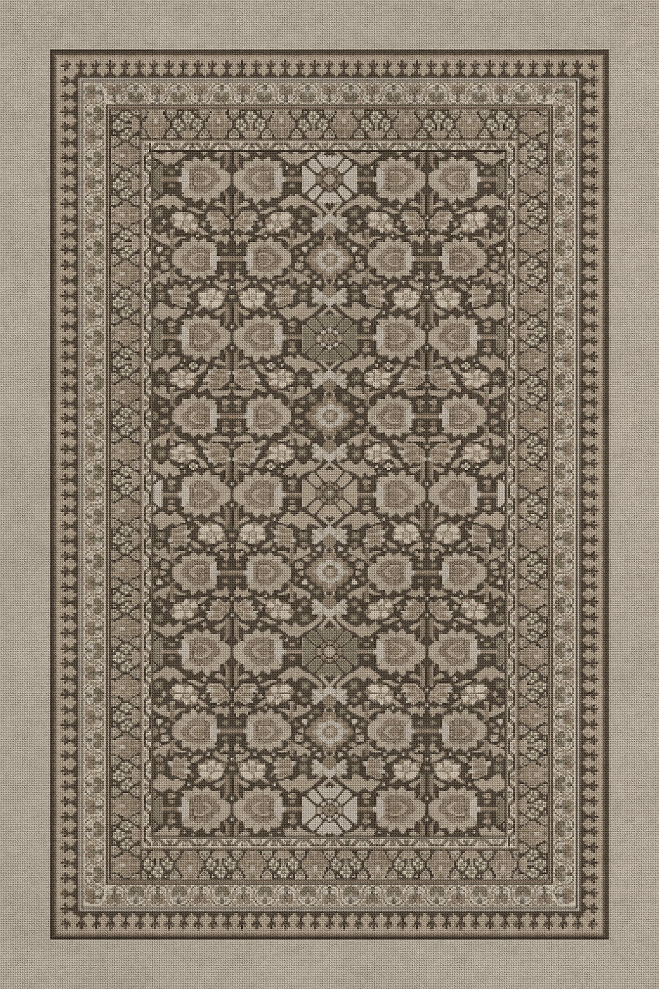 Vintage Vinyl Rug - Promenade - Wondrous Vistas