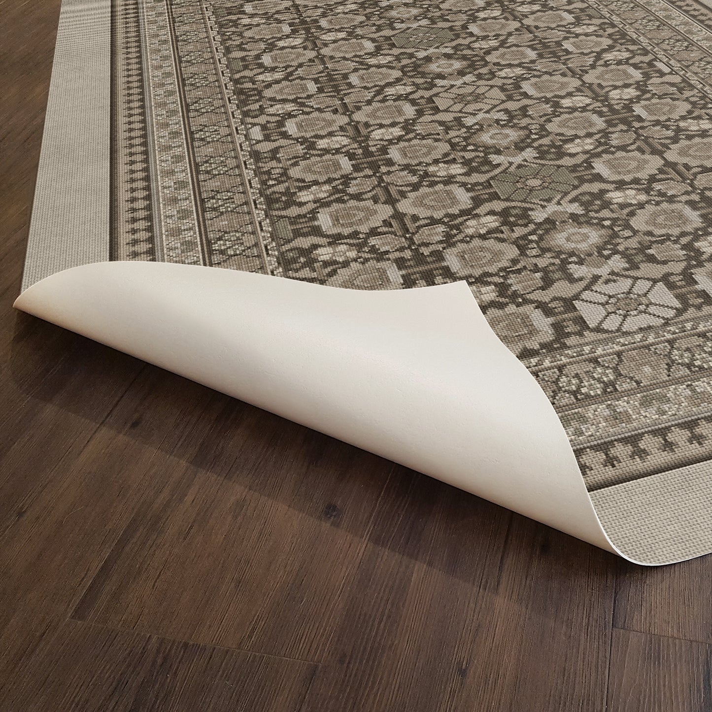 Vintage Vinyl Rug - Promenade - Wondrous Vistas