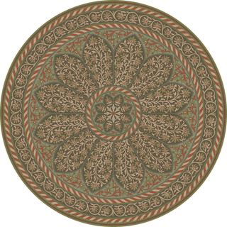 Vintage Vinyl Rug - Estate Tracery - Hearthbloom