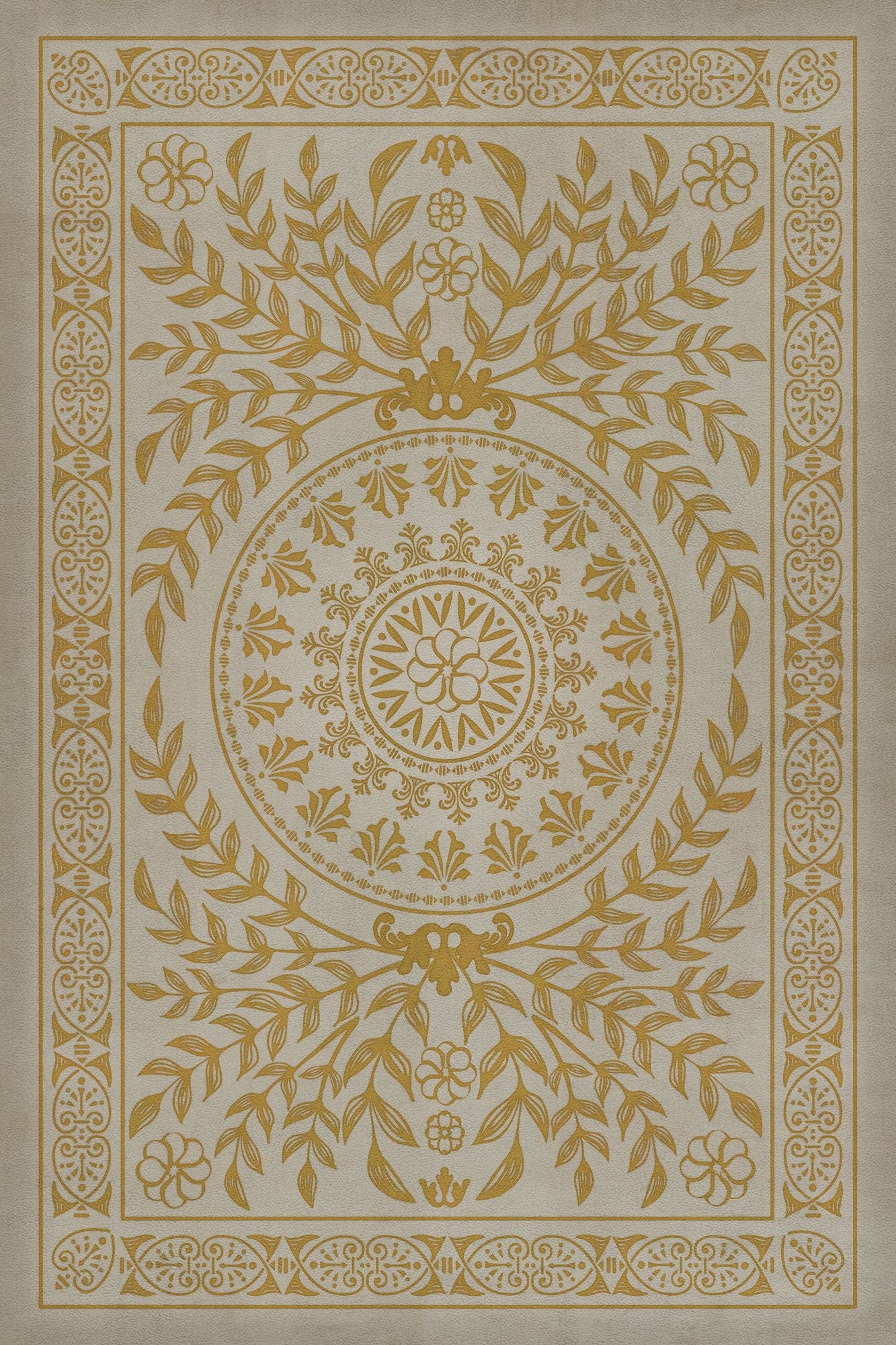 Vintage Vinyl Rug - Pattern 40 - Versailles