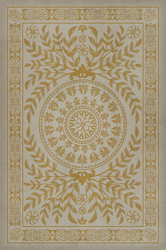 Vintage Vinyl Rug - Pattern 40 - Versailles
