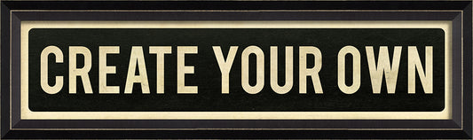 Framed Art - Create Your Own Street Sign