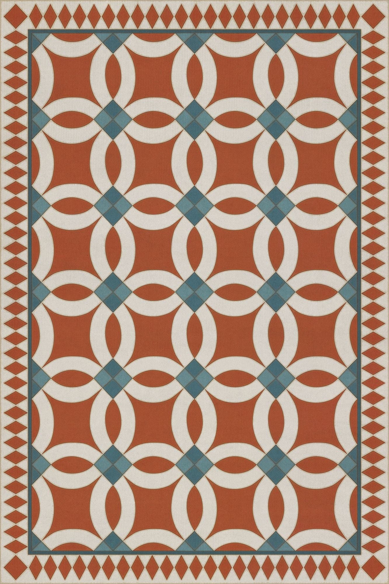 Vintage Vinyl Rug - Wedding Ring - Ramona