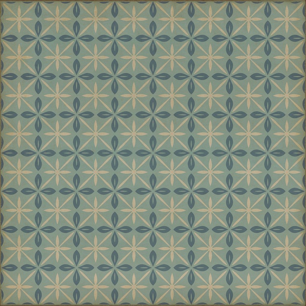 Vintage Vinyl Rug - Pattern 81 - Skyside Diner