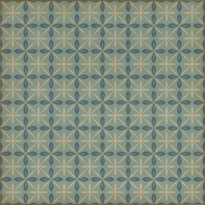 Vintage Vinyl Rug - Pattern 81 - Skyside Diner