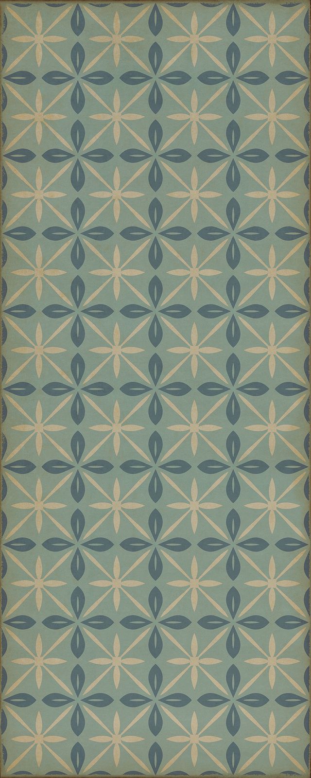Vintage Vinyl Rug - Pattern 81 - Skyside Diner