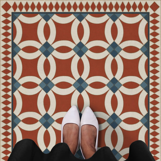Vintage Vinyl Rug - Wedding Ring - Ramona