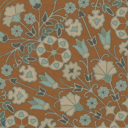 Vintage Vinyl Rug - Arabesque Bloom