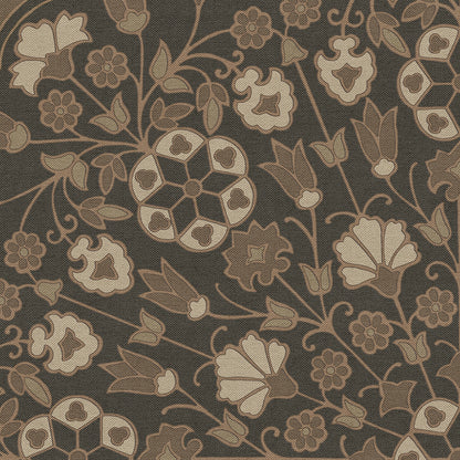 Vintage Vinyl Rug - Arabesque Bloom