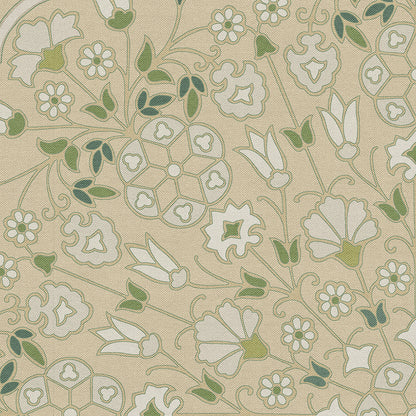 Vintage Vinyl Rug - Arabesque Bloom