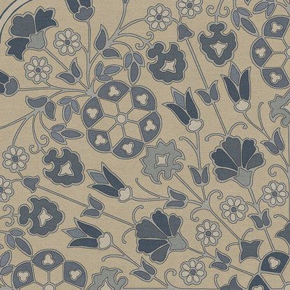 Vintage Vinyl Rug - Arabesque Bloom