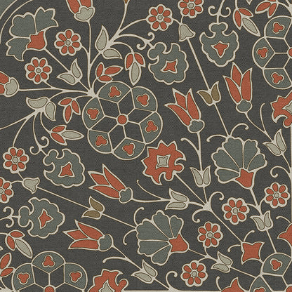 Vintage Vinyl Rug - Arabesque Bloom