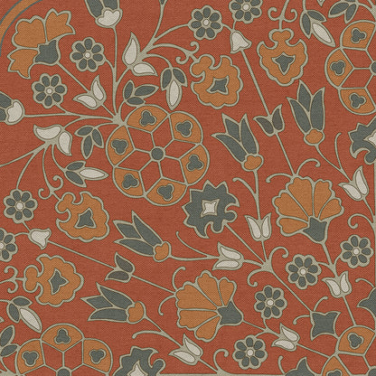 Vintage Vinyl Rug - Arabesque Bloom