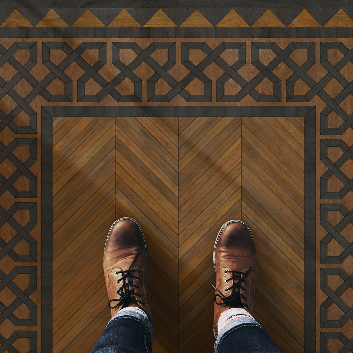 Vintage Vinyl Rug - University - Cambridge