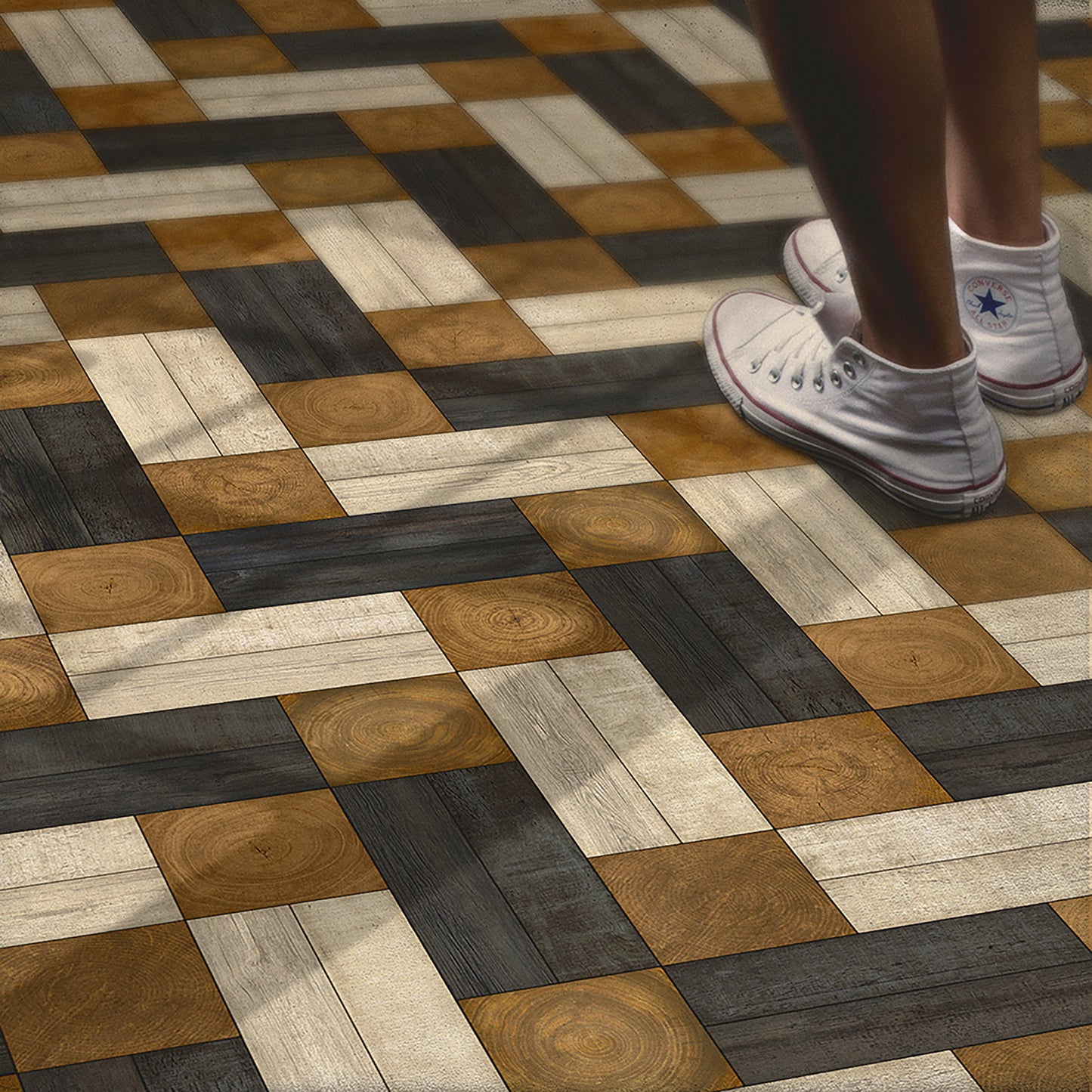 Vintage Vinyl Rug - Woodson - Lethaby