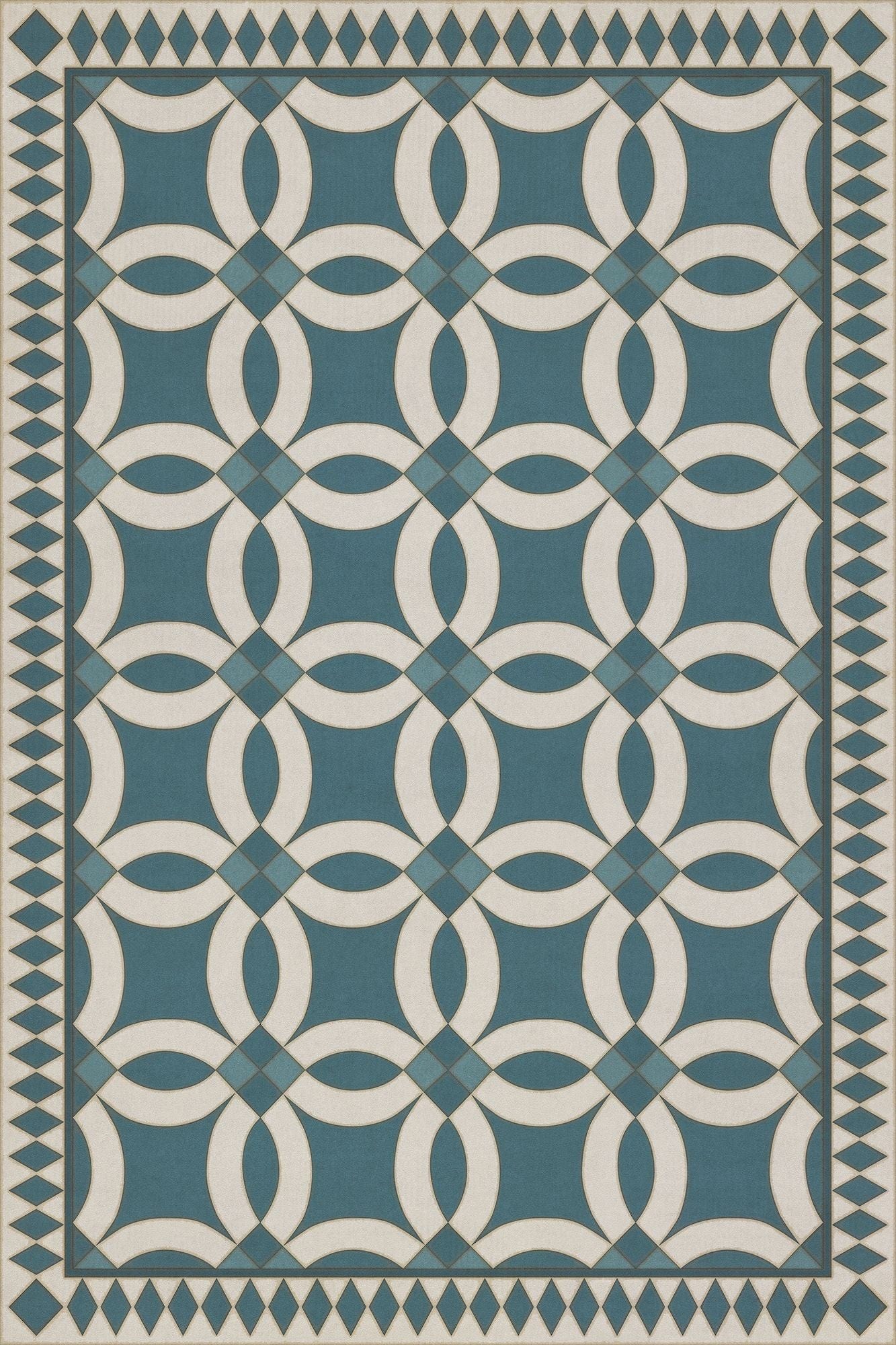Vintage Vinyl Rug - Wedding Ring - Philippa