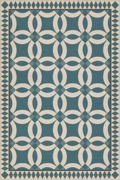 Vintage Vinyl Rug - Wedding Ring - Philippa