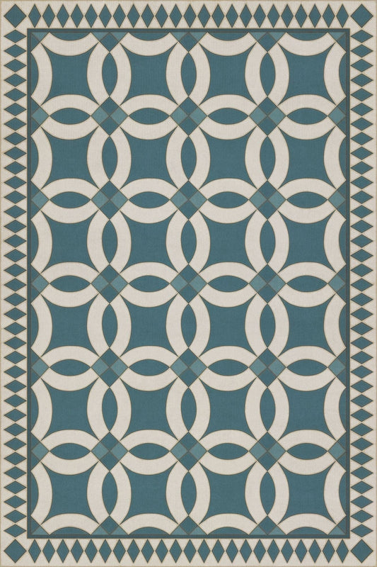 Vintage Vinyl Rug - Wedding Ring - Philippa