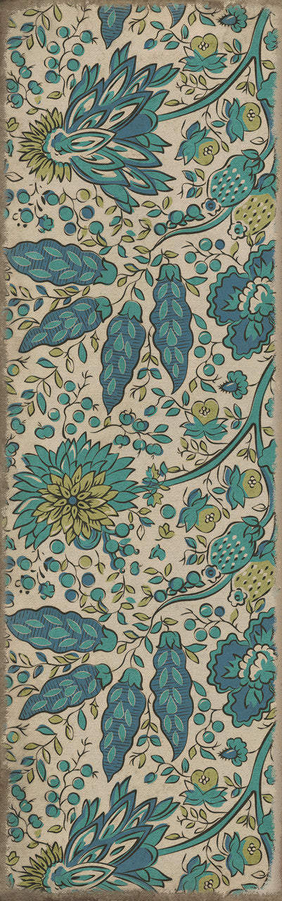 Vintage Vinyl Rug - Garden Gate - A Mountains Brow