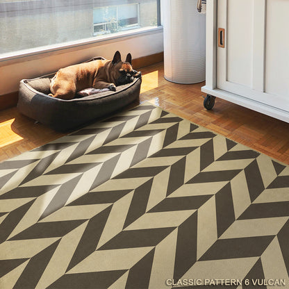 Vintage Vinyl Rug - Pattern 6 - Vulcan